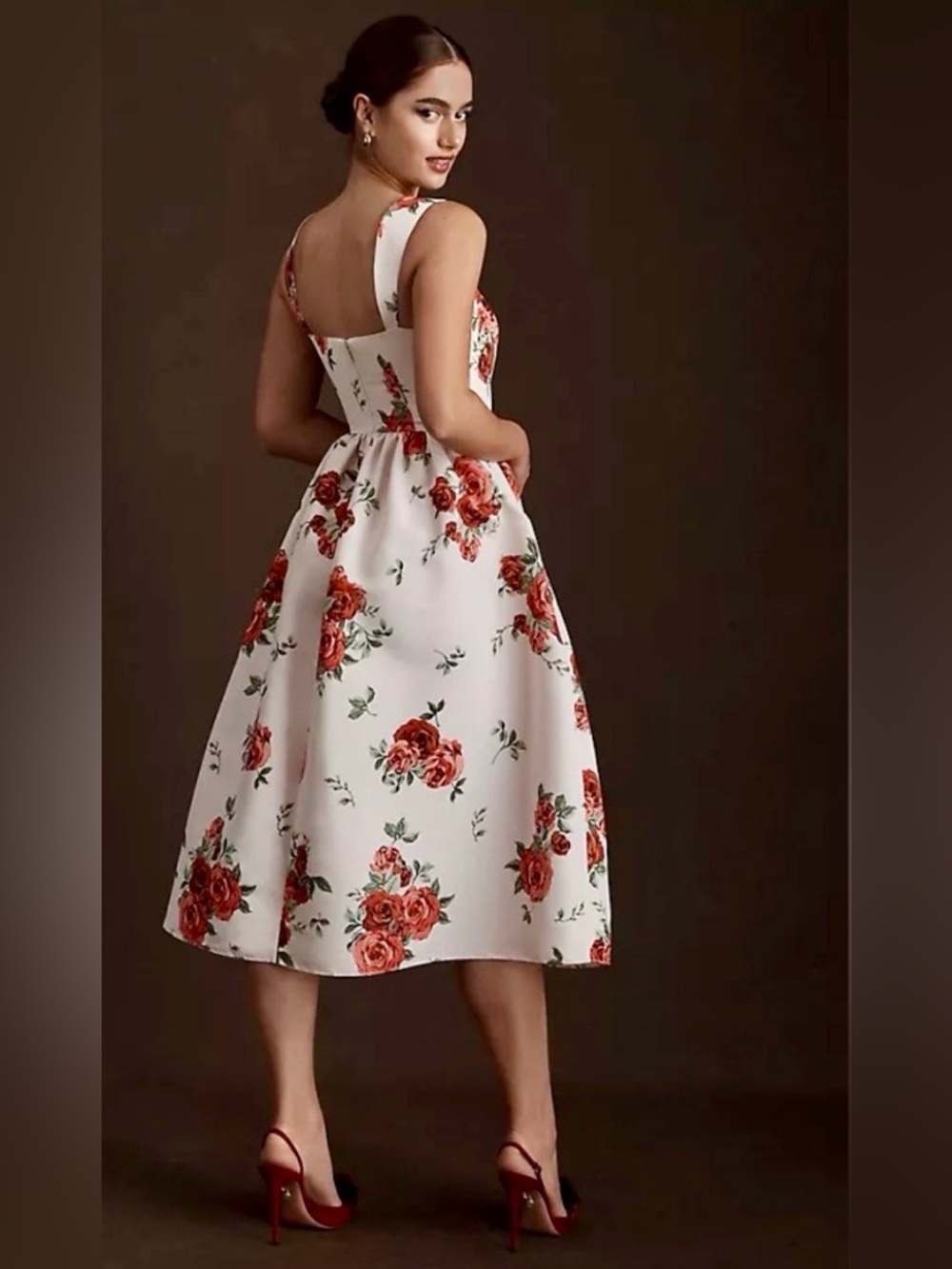 Sachin + Babi Blaine Floral Fit and Flare Midi Dress